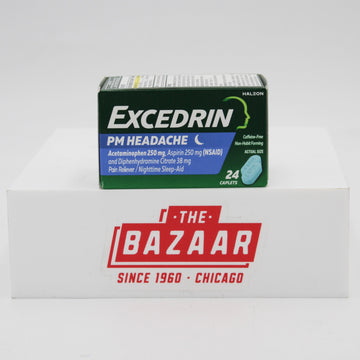 EXCEDRIN PM HEADACHE CAPLETS 24ct EXP 2/28/26 NI