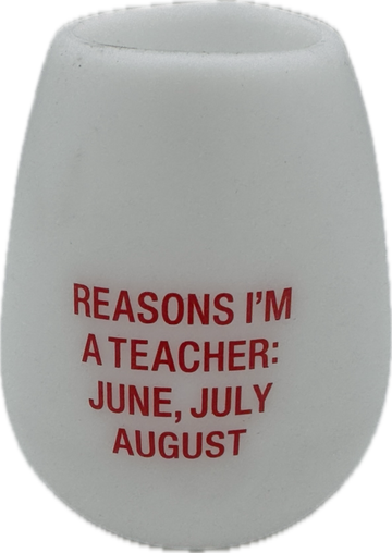 TEACHER SILICONE WINE CUP 12.5OZ
