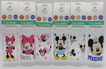DISNEY BABY 9OZ ASST MINNIE/MICKEY BABY BOTTLE ONLY - CAN BE SOLD IN U.S.A NI