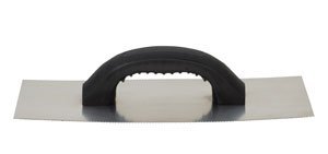 Hyde 19067 4-1/2" x 13-1/8" Small U Notch Adhesive Trowel