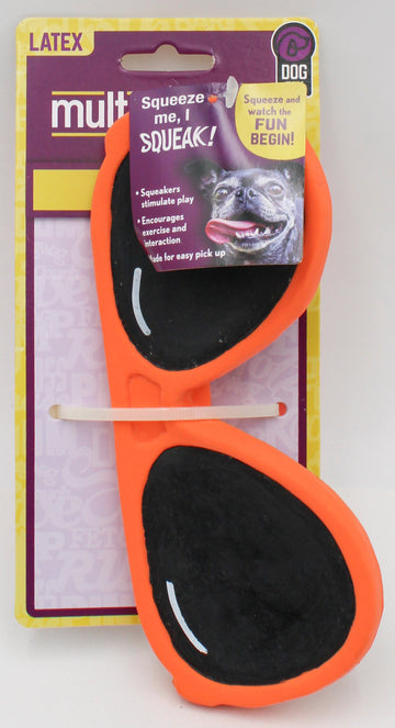 MULTIPET AVIATORS LATEX DOG TOY 6.5"