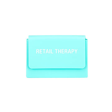 About Face Designs Impulse Gifts Silicone Credit Card & ID Card Case, Retail Therapy