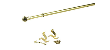 Kenney Manufacturing KN387/3 Accessories, 48" - 84", Brass