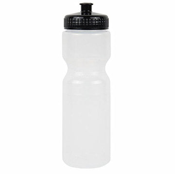 28 oz. SEACOAST WATER BOTTLE bicycle bike CLEAR cage USA MADE large mouth 9.5" wide
