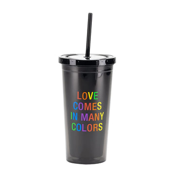 About Face Designs Pride Collection - LGBTQ Drink Tumbler, 22-Ounce, Many Colors