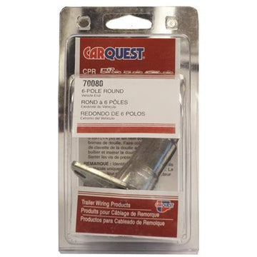 CARQUEST, 6 POLE RND METAL CAR END