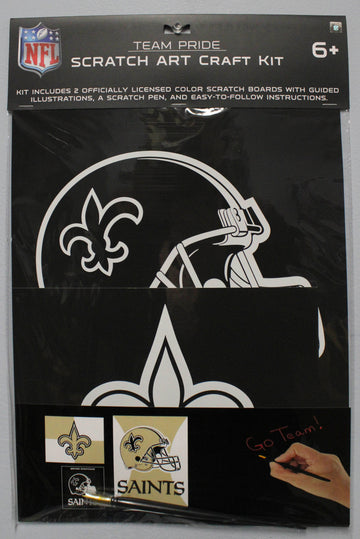 NFL NEW ORLEANS SAINTS SCRATCH ART CRAFT KIT