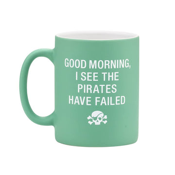 About Face Designs Say What Coastal Collection - Stoneware Mug, 13.5-Ounce, Pirates