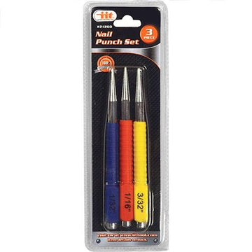 IIT 21260 Cushion Grip Nail Punch Set, 3Piece,