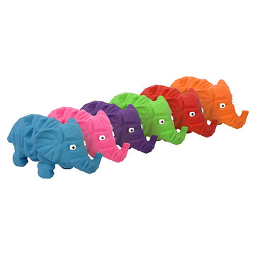 Multipet Mini Latex Origami Elephant - 4 in Assorted