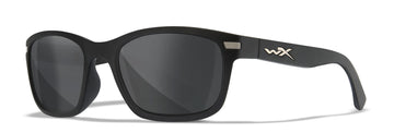 Wiley X Helix Sunglasses, Safety Glasses for Men and Women, UV Eye Protection for Shooting, Fishing, Biking, and Extreme Sports, Matte Black Frames, Smoke Grey Tinted Lenses