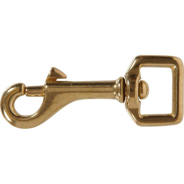 1 x 3 in. Bolt Snap with Strap Swivel Eye in Solid Brass (10-Pack)