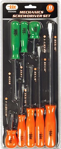 IIT 60420 Mechanics Screwdriver Set, 8-Piece