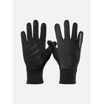 Nathan, HyperNight Reflective Glove, Black/Geo Print, X-Large
