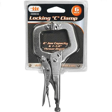 IIT 22010 6" Locking C-Clamp Pliers with Flex Pads,