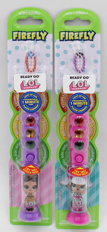FIREFLY READY GO TOOTHBRUSH - LIGHT UP W/TIMER - LOL LICENSE NI