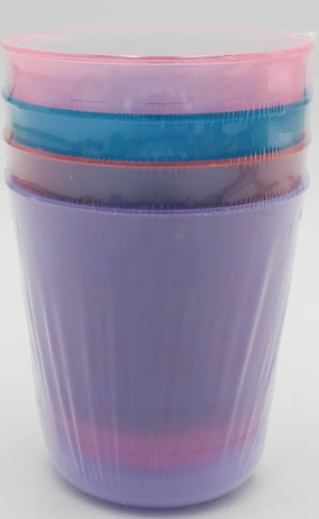BYO 4PK PLASTIC CUP SET GIRL NI