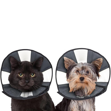 ZenPet Recovery Cone E-Collar for Dogs & Cats – Soft, Comfortable, Safe & Stress-Free Healing After Surgery, Adjustable Design, Secure Custom Fit (Small)