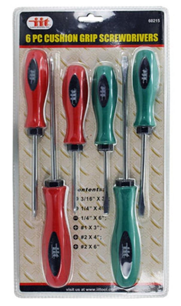 IIT 60215 Cushion Grip Screwdrivers, 6-Piece