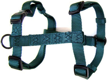 Hamilton Adjustable Comfort Nylon Dog Harness, Dark Green, 3/4" x 20-30"