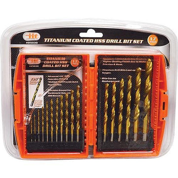 IIT 25030 Titanium Coated HSS Drill Set,