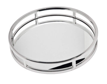 Godinger 49831 Aspen 13 Round Gallery Tray,