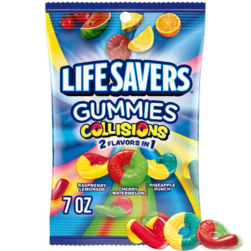 Life Savers, Gummies Collisions Gummy Candy, 7 Ounce