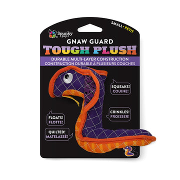 Spunky pup Tough Plush Neon Snake, Small