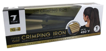 Tyche Gold Crimping Iron 1-1/2 Inch