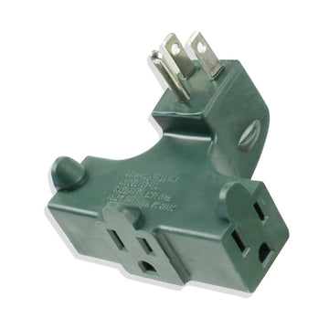 IIT 26815 Right Angle Wall Tap - 3-Outlet Splitter - Ul Listed - Behind Furniture,