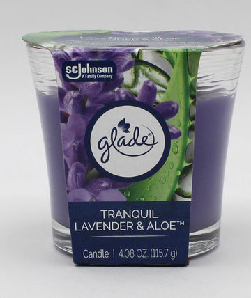 GLADE CANDLE TRANQUIL ALOE 4.08OZ