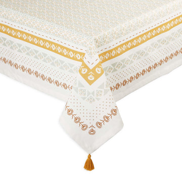 Golden Hour Tablecloth with Garden Print, 60 x 84" by NEWFH24