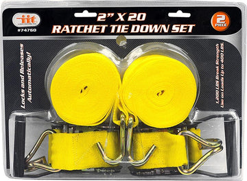 IIT 74760 2-Inch X 20 Ratchet Tie Down Set