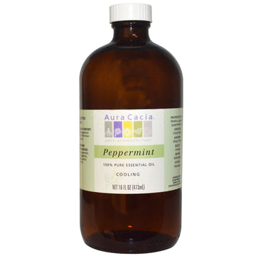Aura Cacia Peppermint Oil, 16 Oz. Bottle