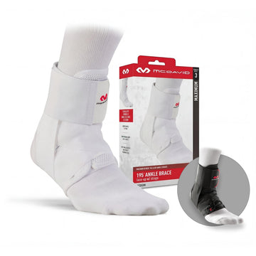 McDavid - Level 3 Ankle Brace w/Straps Wht XS