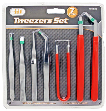 IIT 21625 Industrail Tweezers Set, 7Piece,