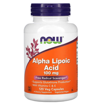 Now Foods Alpha Lipoic Acid 100mg 120 Vcaps