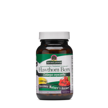 Nature's Answer Hawthorn Berry, Vegetarian Capsules, 90-Count