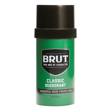 Brut Round Solid Deodorant For Men, 2.5 oz