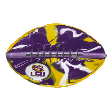 LSU TigersRecycled Metal Art Football