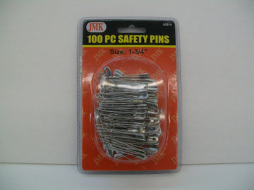 Safety Pins - 100 Pieces - Size 1-3/4 Inch