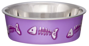 Loving Pets Fish Bella Bowl for Cat, X-Small, Lilac,7751