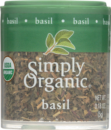 Simply Organic Mini Basil, 0.18 oz