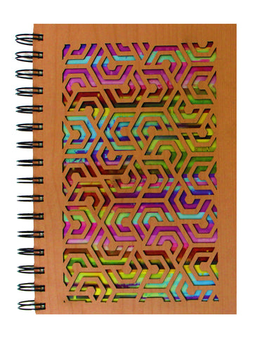 Inkology Woodcut Spiral Journal Rainbow 1 Piece (369-4)