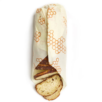 Bee's Wrap Bread Wrap in Honeycomb Print Bee's Wax Wrap