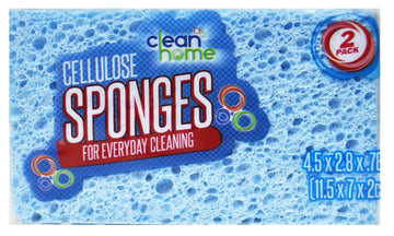 Clean Home Cellulose Sponges 2 Pack