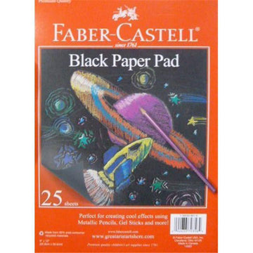 Faber Castell 227002 Black Paper Sketch Pad 9 x 12