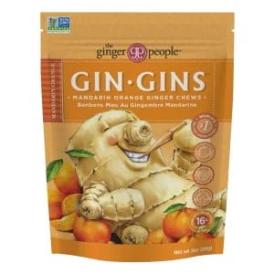 Ginger People Gin Gins Mandarin Orange Ginger Chews, 3 oz