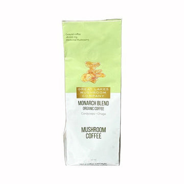 Great Lakes Mushroom Company Monarch Blend Dark Roast Organic Mushroom Coffee 10 oz.