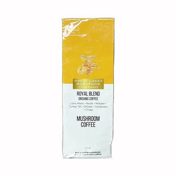 Great Lakes Mushroom Company Royal Blend Dark Roast Organic Mushroom Coffee 10 oz.